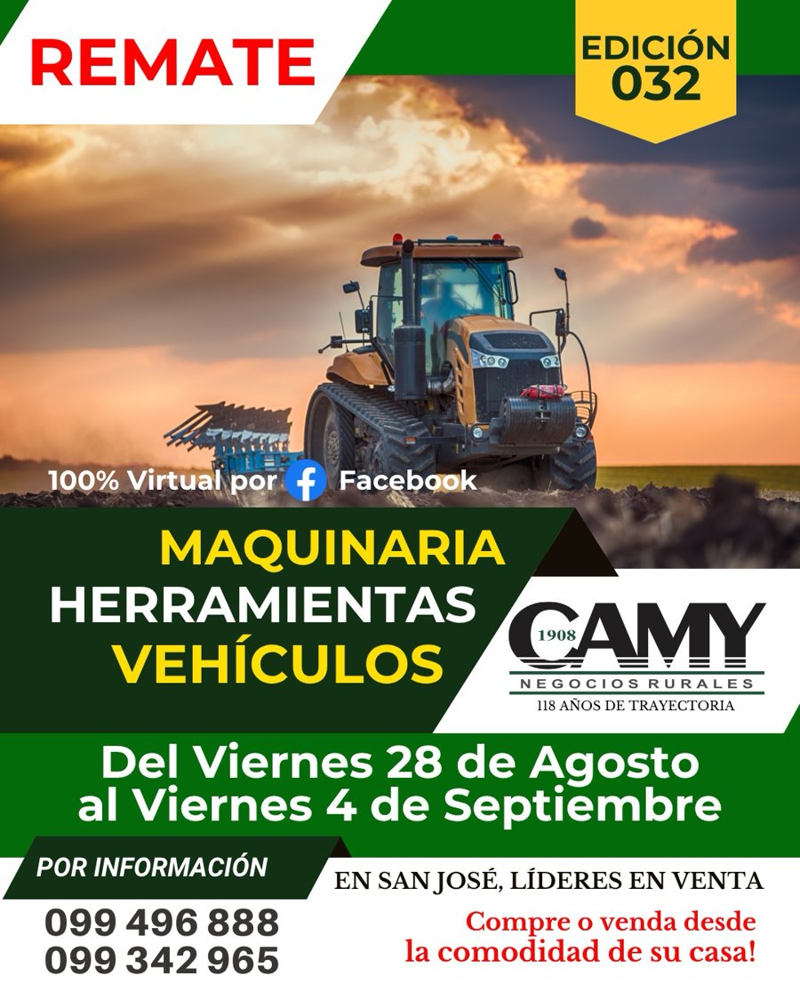 Remate de herramientas virtual por Facebook